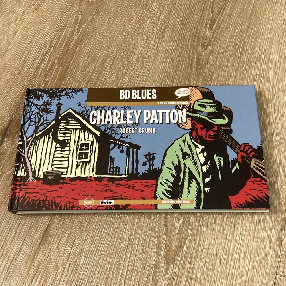 BD BLUES - CHARLEY PATTON BY ROBERT CRUMB - COMICS + 2 CD (Like New)